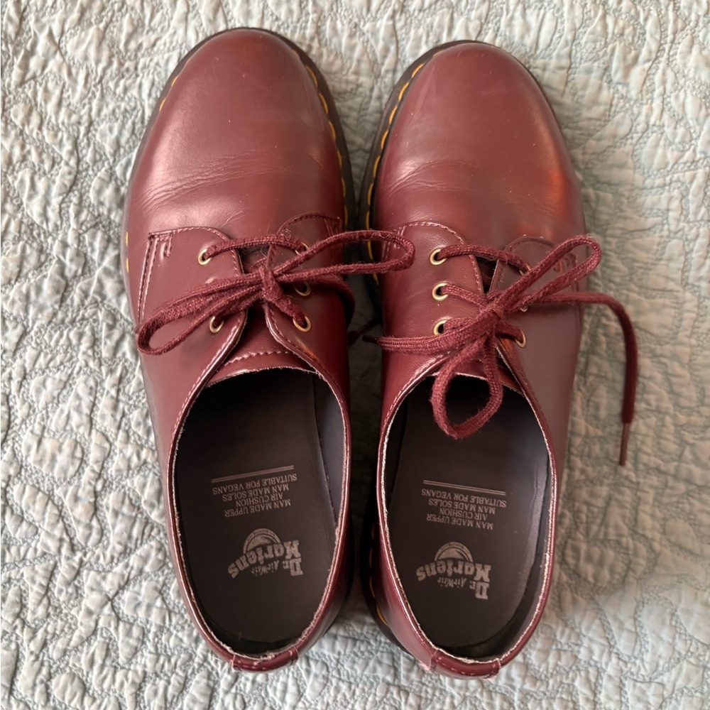 Dr. Martens Oxblood Vegan leather shoes